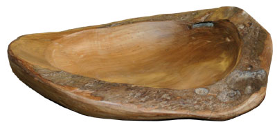 Schale Teak hell