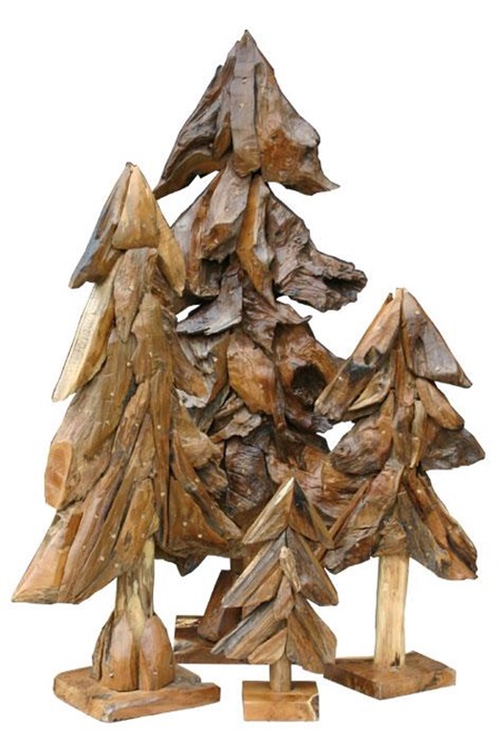 Weihnachtsbaum aus Teakholz